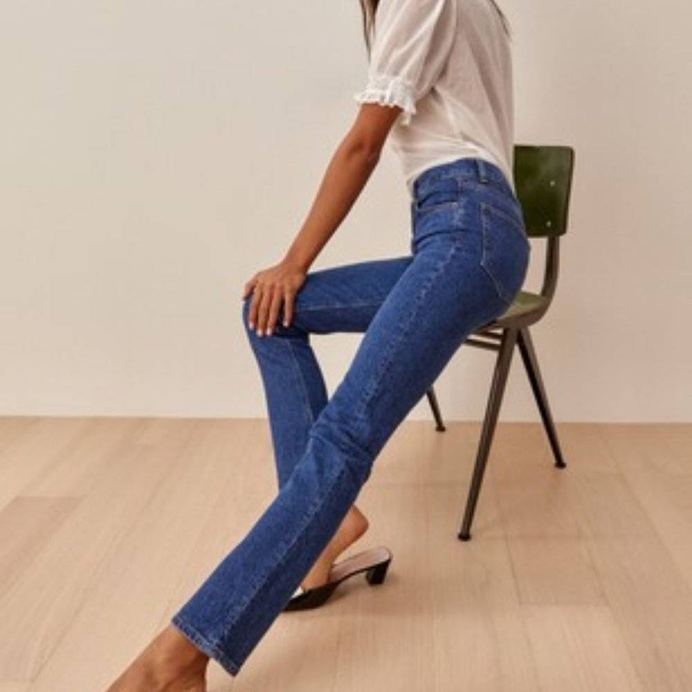 Reformation Liza High Rise Straight Jeans